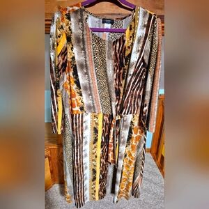 Printed jersey dress